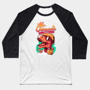 Jurassic Beach Baseball T-Shirt